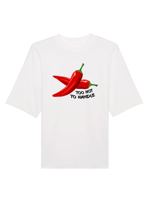 Crewneck Oversized T-shirt Too Hot To Handle